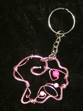 Sheep Wire Craft Keychain